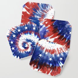 4th of July Tie-Dye Flag Coaster