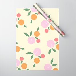 Peaches Print Wrapping Paper