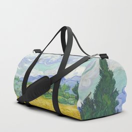 Vincent van Gogh Wheat Field with Cypresses Duffle Bag
