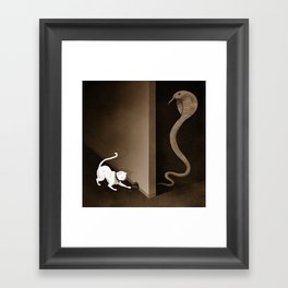 Be careful with you mess with Framed Art Print