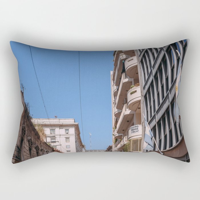 Argentina Photography - Wonderful Street Under The Blue Clear Sky Rectangular Pillow