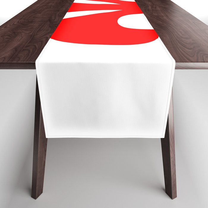 Fleur de Lis (Red & White) Table Runner