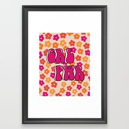 GRL PWR Framed Art Print