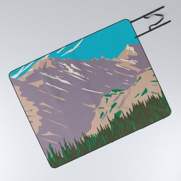 Rocky Mountain National Park Colorado Bear Lake Vintage Picnic Blanket