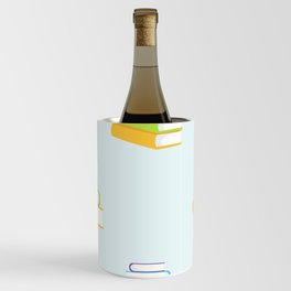 Books Vector Flat Style Pattern Wine Chiller