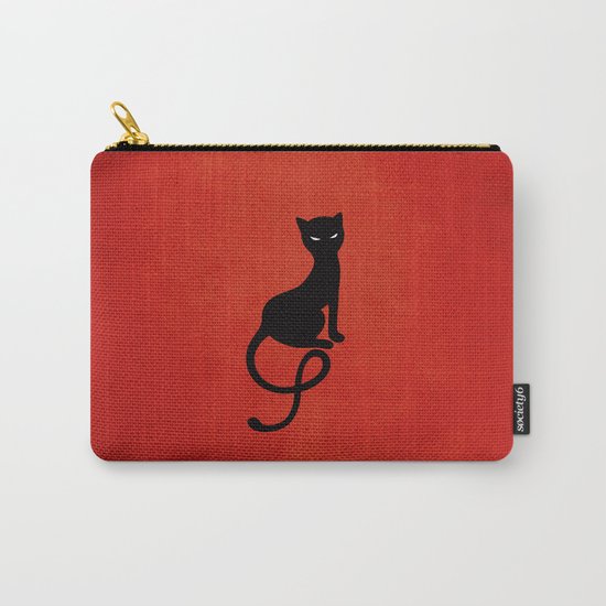 Red Gracious Evil Black Cat Carry-All Pouch