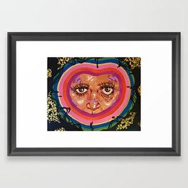 Love Sick Eyes Framed Art Print