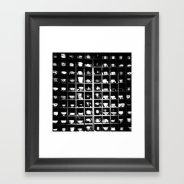 Teapots and Cups in Black and White #decor #society6 #buyart Framed Art Print