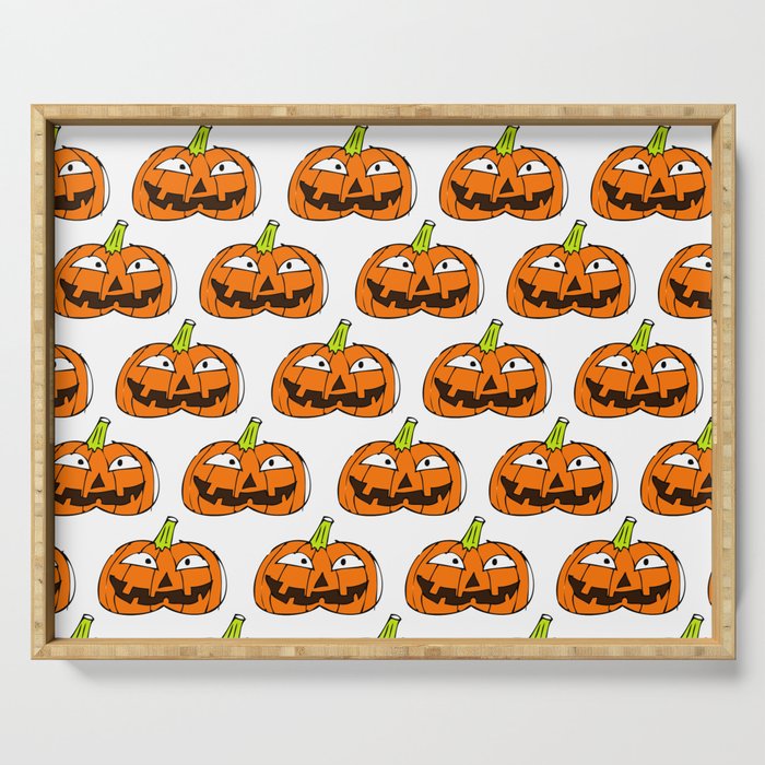 Halloween Pumpkin Background 01 Serving Tray