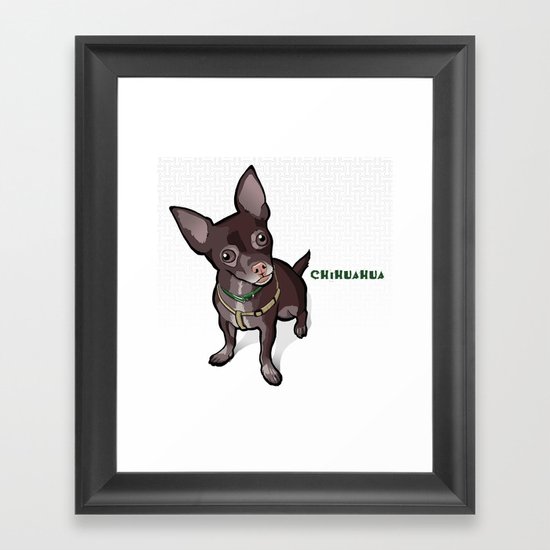 Taco T. Man (Chihuahua) Framed Art Print
