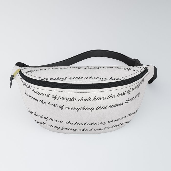 Maybe Poem Fanny Pack