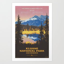 Kluane National Park and Reserve Art Print