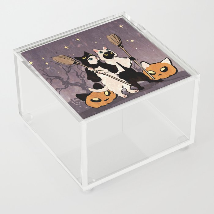 halloween cats Acrylic Box
