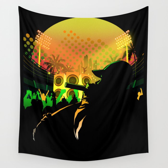 Rock The Crowd Wall Tapestry