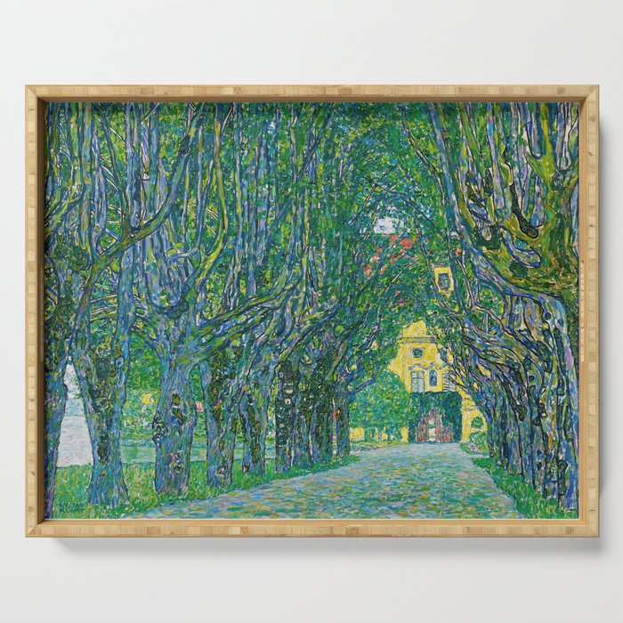 Gustav Klimt - Avenue in the Park of Schloss Kammer Serving Tray