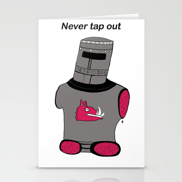 Never Tap Out (Black Knight) Stationery Cards