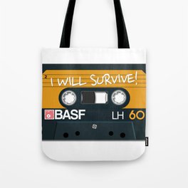 Vintage Audio Tape - BASF - I Will Survive! Tote Bag
