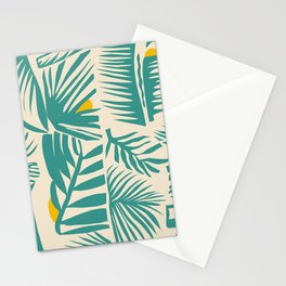 Retro Palm spring  / green Stationery Cards