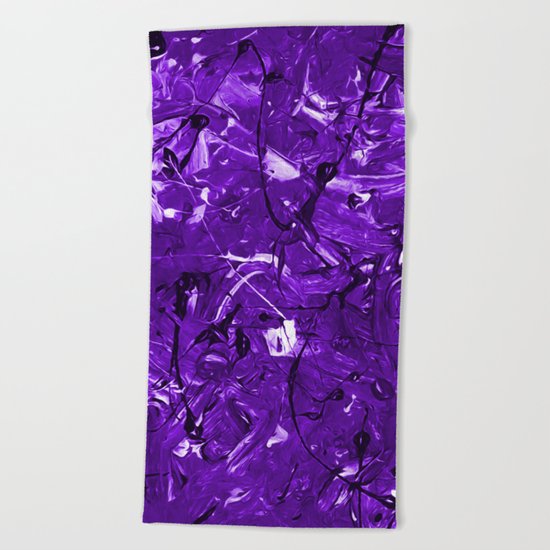 Violet Chaos Beach Towel