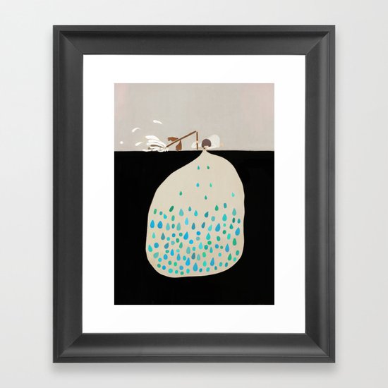words of silence Framed Art Print