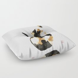 Calico cat Floor Pillow