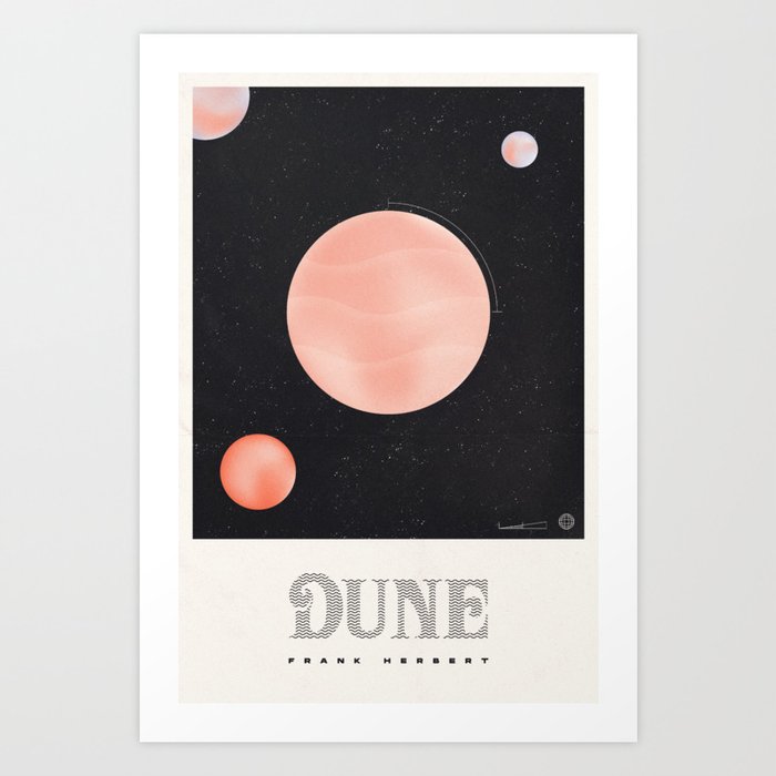 Retro Dune Poster Art Print
