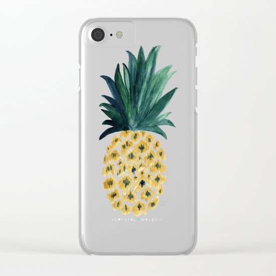 Pineapple Clear iPhone Case