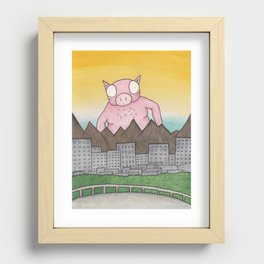 Mr. Pig Recessed Framed Print