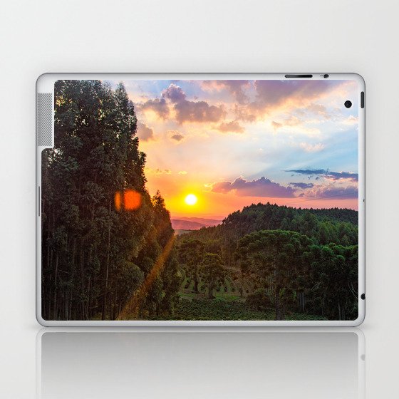 Brazil Photography - Astonishing Sunset Over The Brazilian Forest Laptop & iPad Skin
