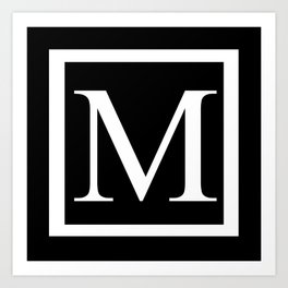 M monogram Art Print