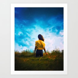 Stare At Nothing  Art Print