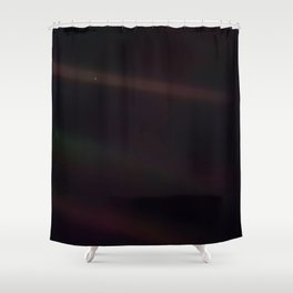 Mote of dust, suspended in a sunbeam Shower Curtain