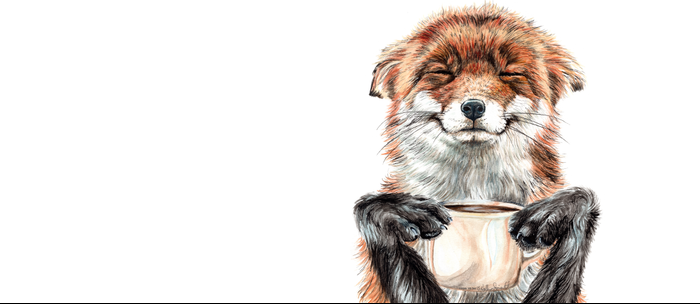 fox and coffee