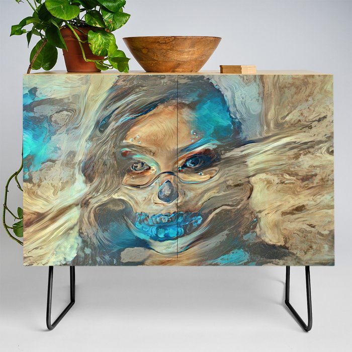 Sand Storm Ghost | AI-Generated Art Credenza