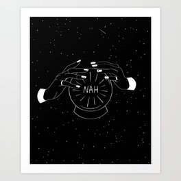 Nah future - crystal ball Art Print