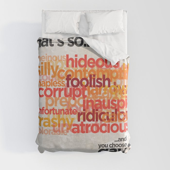 Buy a Dictionary ("That's So Gay") Duvet Cover