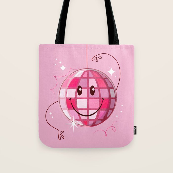 JILLSTUART × Smiley PRINT MINI TOTE BAG BBH6032 Smiley Graphic & Printed Tote Bags | Society6