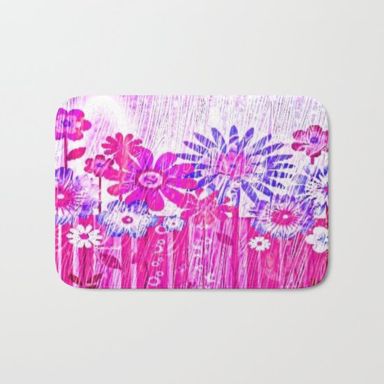 Blossoming Spring Flowers Bath Mat