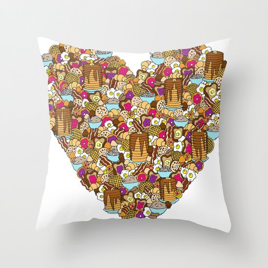 Breakfast Throw Pillow