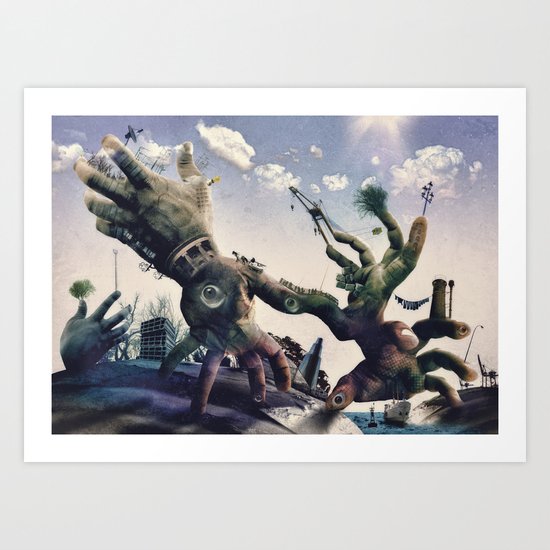 TOWN Art Print