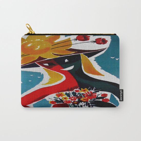 Portugal - Vintage Travel Carry-All Pouch