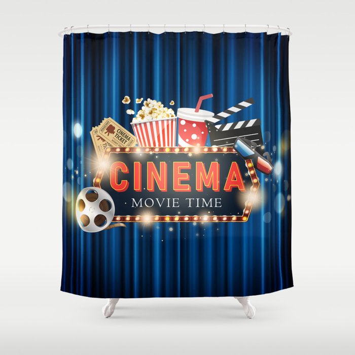 Movie Time Shower Curtain