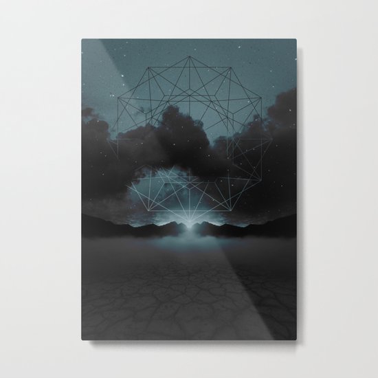 Beyond the Fog Lies Clarity | Midnight Metal Print