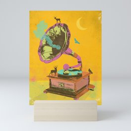 NATURE GRAMOPHONE Mini Art Print