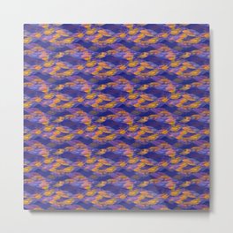 Sunset Waves Metal Print