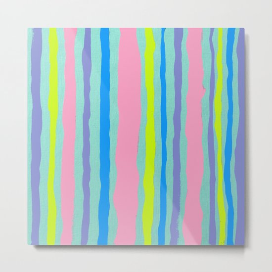 SUMMER STRIPE Metal Print