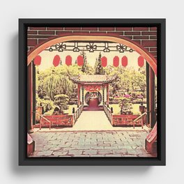 Chinese Arch Framed Canvas