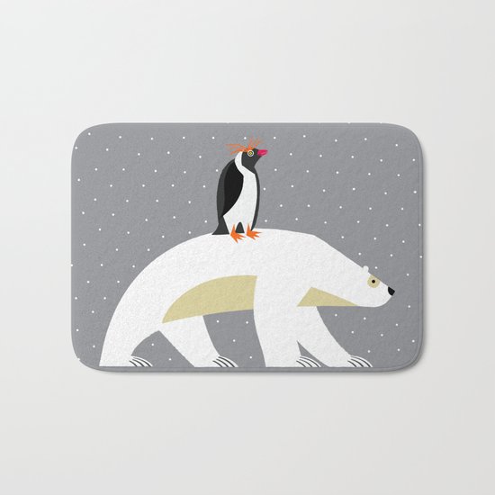 The Polar Bear and The Penguin Bath Mat