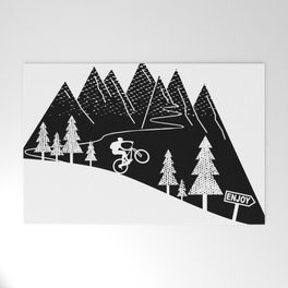 mountain bike MTB cycling mountain biker cycling bicycle cyclist gift Welcome Mat