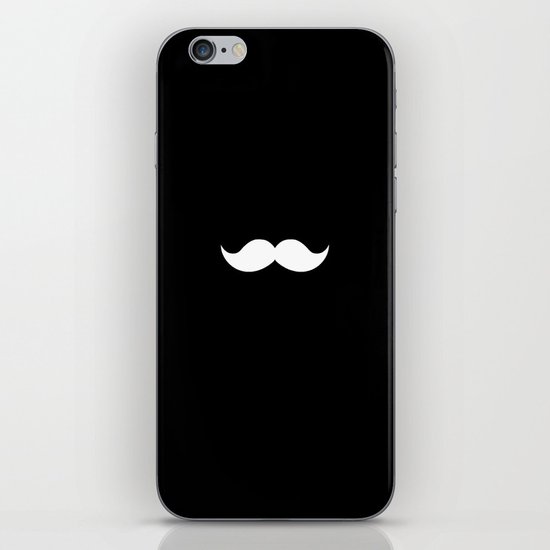 black mustache iPhone & iPod Skin